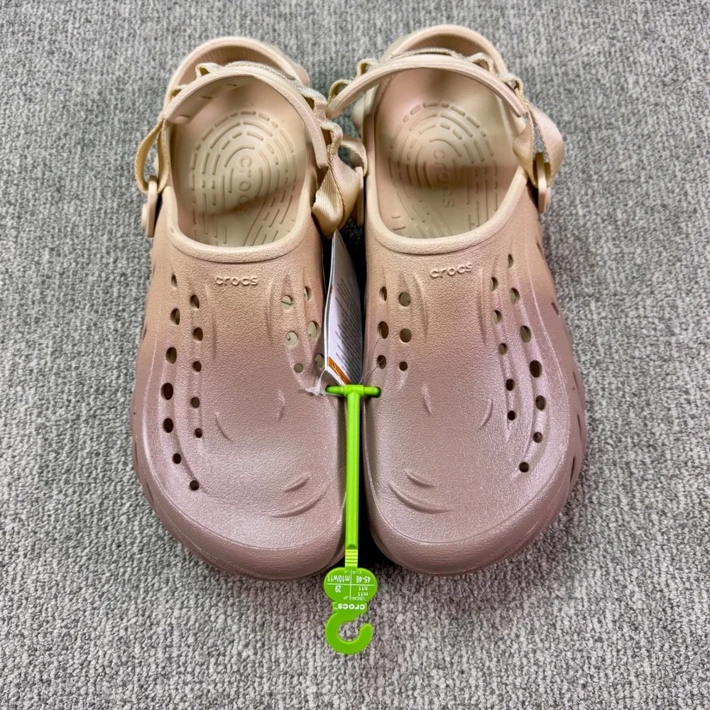 Crocs Echo Ombre Clog Mens 11 Womens 13 Tan Beige Trail Comfort Shoes‎